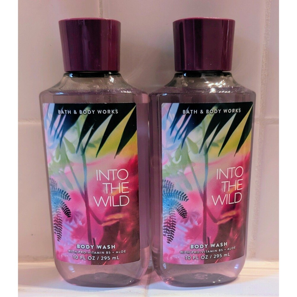 Lot of 2 Bath & Body Works "Into the Wild" Body Wash with Aloe - New